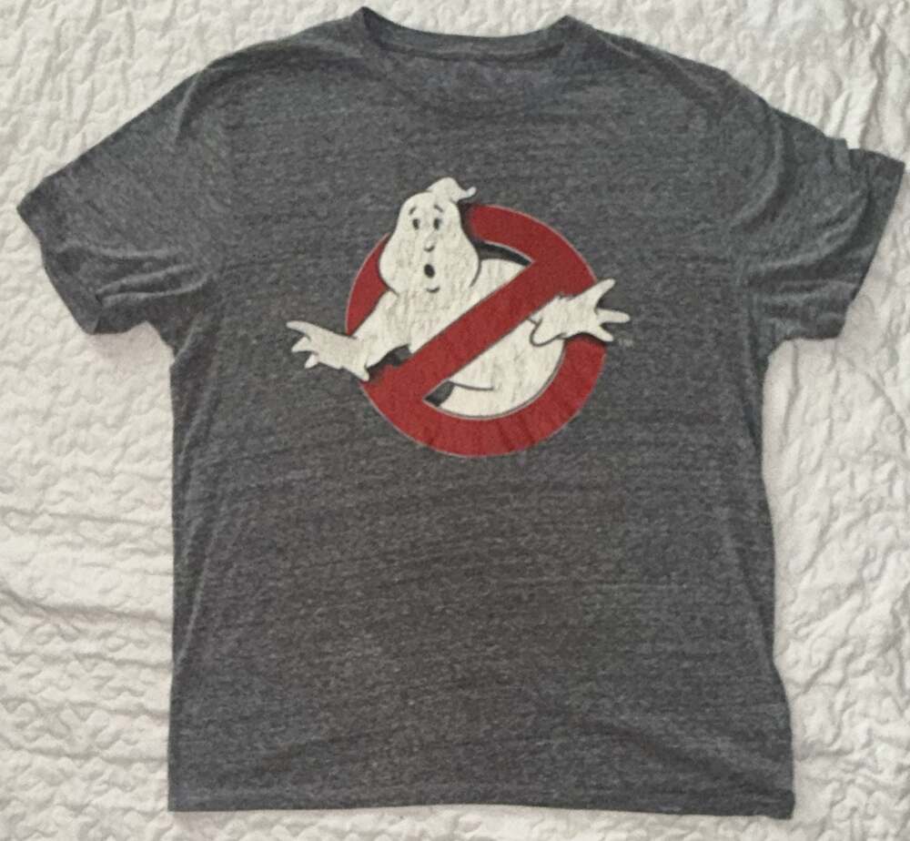 Ghostbusters Classic Distressed No Ghost Logo Heather Gray T-Shirt